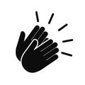 Applause icon, clapping hands, show concept Ã¢â¬â vector